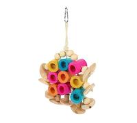 HOMOBABE Jouet à Mastiquer pour Oiseaux Accessoire De Cage à Oiseaux pour Perruches Et Perroquets Jouet Entraînement Décoration à Suspendre pour Environnement Stimulant