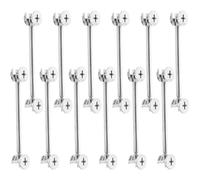 HOMOBABE Kit de 20 Pièces de Raccords à Came pour Meubles Chevilles de Liaison 48mm et 84mm en Alliage de Zinc, Connecteurs Doubles Tiges pour Armoires, Fixations pour Assemblage Meubles