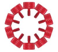 HOMOBABE Kit de 30 Vis à Pouce Moletées en Alliage D'aluminium M3*6 Texture Antidérapante, Conception de Précision pour Boîtiers PC et Slots Pci, pour DIY