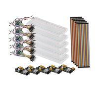 HOMOBABE Kit De Breadboard avec Module Alimentation Câbles Jumper De Complet pour Projets Et Expérimentations Électriques