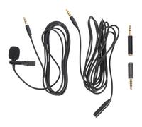 HOMOBABE Kit Microphone pour Interview 2 Ensembles pour Ordinateur Portable et Caméra Prise Omnidirectionnelle, Matériau Synthétique, Housse en Mousse et Paquet Portable, pour Usage