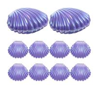 HOMOBABE Lot de 10 Boîtes à Chocolats Coquillage, Robustes et Épaisses, Contenant pour Dragées, pour Événements Formels et Informels