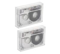 HOMOBABE Lot De 2 Cassettes Audio Vierges Cassette Audio Vierge 60 Min pour Enregistrement Vocal Compatible Dictaphone Interview Musique Discours Cours De Langues