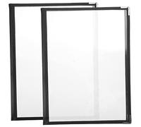 HOMOBABE Lot De 2 Pochettes De Recettes Transparentes En Pvc Pour Menus De Restaurant