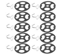 HOMOBABE Lot de 20 Sets de Sets de Crochets Métalliques pour Housse de Siège Auto Prune Plate, Fixation Solide en Plastique et Métal, Protection Confortable pour Voitures et SUV