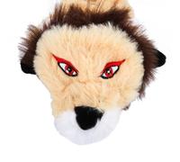 HOMOBABE Lot de 3 Jouets à Mâcher pour Chien en Peluche Interactive Fonction Sonore de Tigre, Léopard et Lionceau, Accessoires pour Animaux de Compagnie
