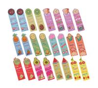 HOMOBABE Lot de 36 Petits Marque-Pages Parfumés de Fruits, Dessins Animés Variés, pour Amateurs de Lecture et Usage Scolaire