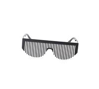 HOMOBABE Lunettes Wacky Comb Accessoires de Fête Créatifs Monture Noire Lunettes de Prank Multifonctionnelles pour Coiffer et Amuser Lors des Événements Sociaux