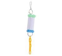 HOMOBABE Mâcher pour Perroquet Suspendu Rouleau en Papier en Plastique Exercice Bec Couleur Aléatoire pour Cage pour Oiseaux de Compagnie en Cage