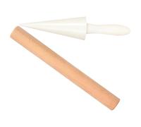 HOMOBABE Machine à rouleaux de printemps avec forme ronde - Moule à cône en bois - Outil cuisson pour dessert - Set 1 pièce - Usage cuisine et DIY glace