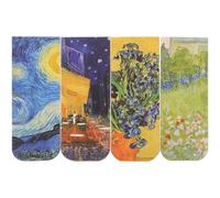 HOMOBABE Marque-pages Magnétiques Lot de 4 Décoratifs Motifs Peintures Célèbres Design Portable et Résistant la Déformation pour Décoration et Lecture