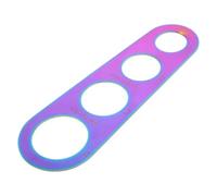 HOMOBABE Mesureur de Spaghetti en Acier Inoxydable avec 4 Portions, Design Compact et Portable, Outil Pratique pour Mesurer les Pâtes Cuisine