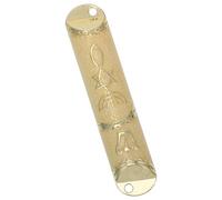 HOMOBABE Mezouza Métallique Dorée avec Parchemin Sacré, Plaque Juive Décorative pour Encadrement de Porte D'entrée, Ornement Religieux Compact pour Protection et Sanctification Maison