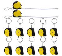 HOMOBABE Mini Mètre Ruban Rétractable Porte-Clés en Acier 3M Outil de Mesure Pratique et Compact pour Bricolage et Projets