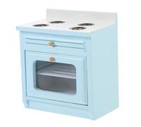 HOMOBABE Miniature Table de Cuisine Bleue pour Maison de Poupée Accessoire Miniature Réaliste pour DIY Décoration et Modèles de Micro