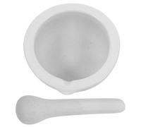HOMOBABE Mortier et Pilon en Porcelaine Résistant Haute Température, Bol Broyeur Mini pour Laboratoire Cuisine, Outil Polyvalent pour Épices, Remède et Assaisonnements