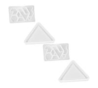 HOMOBABE Moule en Silicone pour Puzzle 2 Sets, Facile à Nettoyer et Réutilisable, Matériau Silicone Blanc, pour DIY Garçon et Filles