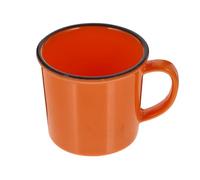 HOMOBABE Mug à Café Vintage en Orange Multifonctionnel Facile à Ranger pour Restaurant et Bureau, Coupe Créative pour Boissons Chaudes et Jus