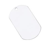 HOMOBABE Pendentifs en Aluminium Argenté Plaques D'identification Lisses et Résistantes à l'usure Lot de 10 Design Original pour Animaux de Compagnie pour Porte-clés
