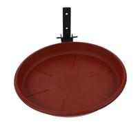 HOMOBABE Plateau à Oiseaux Monté Arbre avec Abreuvoir et Mangeoire Design Pratique pour Balcons et Extérieurs Facile à Installer Nettoyer Attire Oiseaux Couleur Marron