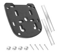 HOMOBABE Platine de Fixation pour Coffres Moto Électriques Base Robuste avec Vis Design Anti-vibrations Support Top Case Compatible Multi-modèles Kit Complet avec Plaque et Barres Courtes