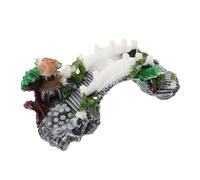 HOMOBABE Pont Résine pour Tortues Décoration De Terrarium avec Terrasse De pour Reptiles Accessoire De Paysage pour Aquarium Refuges Adorables pour Animaux Aquatiques