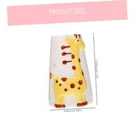 HOMOBABE Porte-Bouteille pour Hamster Support De Distributeur d'eau en Céramique Jaune Grand Modèle Accessoire pour Cage Petit Animal