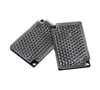 HOMOBABE Réflecteur Photoélectrique Carré 2pcs en Abs et Acrylique Technologie de Réflexion Miroir et Résistance Élevée aux Intempéries pour Production Industrielle