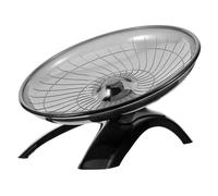 HOMOBABE Roue d'exercice Silencieuse pour Hamster et Petits Rongeurs, Plastique Noir, Taille Moyenne, Adaptée Cage Hamster, Souris, Gerbilles et Chinchillas