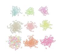 HOMOBABE Sachets de Décorations Argile Polymère Lumineuses pour Téléphone Charms Colorés Diy Couleurs Rose Blanc Bleu Vert Orange Jaune pour Accessoires de Téléphone et Bricolage