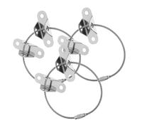 HOMOBABE Sangles Anti-basculement pour Meubles Bébé en Acier Inoxydable, Kit 3 Pièces, Fixation Sécurisée pour Commode et Armoire, Protection Garçon et Filles Intérieure Maison