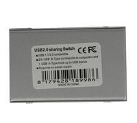 HOMOBABE Sélecteur USB 2.0 Partage Automatique Imprimante et Scanner, Commutateur 2 Ports pour Bureau et Usage Domestique, Compatible Pc, Boîtier Compact Noir Résistante