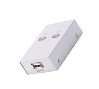 HOMOBABE Sélecteur USB 2.0 pour Partage D’Imprimante, Commutateur Automatique Évitant de Brancher/Débrancher, pour Imprimante Multifonction