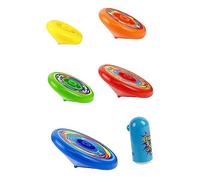 HOMOBABE Set de Toupies Empilables pour Garçon Fille Gyroscope avec Lanceur Améliore la Coordination Main Œil Éducatif et Ludique pour Garçons et Filles Cadeau Couleur Couleur Aléatoire