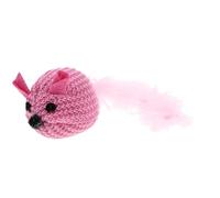HOMOBABE Souris en Peluche Douce Rose pour Chaton, Accessoire Amusant à Griffer et Stimuler, pour Jeu Interactif et Exercice du Chat Domestique