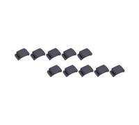 HOMOBABE Support de Médiators en Caoutchouc Noir Lot de 10, Accessoire pour Guitare Classique, Clip Léger et Pratique