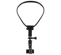 HOMOBABE Support de Micro Tour de Cou Stable Pince Réglable pour Chanteurs et Magiciens en Diffusion en Direct