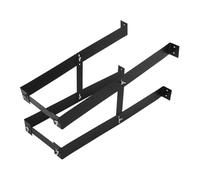 HOMOBABE Suspendre Support Bureau en Noir Carbone D'ordinateur Acier à Résistant la Corrosion Desktop Computer pour Votre