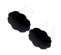 HOMOBABE Tableaux Noirs Faciles à Suspendre Forme Nuage Lot de 2 Double Face en Bois Cordon et Écriture Craie pour Décoration Créative