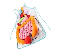 HOMOBABE Tablier d'Anatomie 3D Garçon et Filles en Polyester Organes Amovibles pour L'Éducation Précoce Outil Pédagogique pour et Jouer en Classe