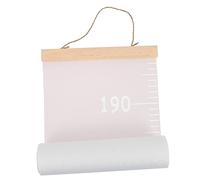 HOMOBABE Toise Murale de Croissance pour Garçon et Filles, Règle Hauteur Suspendue en Tissu Toile, Rose, Chambre Bébé Fille, Mesure Évolutive, Tableau de Hauteur Amovible