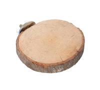 HOMOBABE Tremplin Rond en Bois pour Perroquets et Souris, Perchoir pour Cage à Oiseaux Plateforme Stable, Accessoire Naturel pour Jeu et Repos