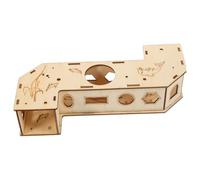 HOMOBABE Tunnel en Naturel pour Hamster Jouet D'exploration Cachette Spacieuse Tube pour Petits Animaux pour Hamsters Et Cochons d'Inde Accessoires De Jeu