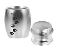 HOMOBABE Urne De Crémation pour Animaux De Compagnie Urne Funéraire Élégante pour Cendres De Chien Et Chat Conteneur Mémorial avec Couvercle Inoxydable pour Souvenirs Animaux Disparus