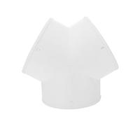 HOMOBABE Y Shaped Duct Connector Adaptateur de Tuyau pour Ventilateur Extraction Accessoire Aux Chocs Usure Installation Facile Optimisation Du Flux Air Utilisation Intérieure et