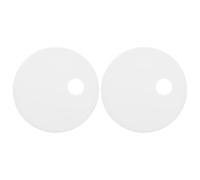 HOMOCONO 1 Paire de Cache-Boulons de Cuvette de Toilette Blancs en Plastique 55 MM, Capuchons Ronds Dissimulant Vis, Installation Rapide, Accessoires pour Décoration Salle de Bain