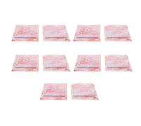 HOMOCONO 10 Pcs Notes Adhésives Créatives Rose en Papier pour Bureau, Capacité Suffisante, Écriture Fluide, Style Frais et Naturel, Autocollants Printemps pour Papeterie Fille