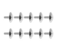 HOMOCONO 10 Pièces Clous Tactiles Acier Inoxydable Pouce Indicateurs de Sécurité pour Voies Publiques Studs Anti-dérapants pour Trottoirs et Chemins Guidage pour Non-voyants