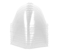 HOMOCONO 10 Pièces Dôme Végétal Transparent en Plastique pour Plantes | Couverture de Protection, Ventilation Évent Réglable, Lumière Maximale, pour Mini Plantes