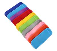 HOMOCONO 10 Pièces Manchon Isolant en Caoutchouc pour Bâtonnets Glacés Fonction Anti-goutte et Lavable, pour Aventures en Plein Air et Pique-niques, en Différentes Couleurs Plusieurs styles